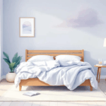 A cozy bedroom setup promoting a consistent bedtime routine.